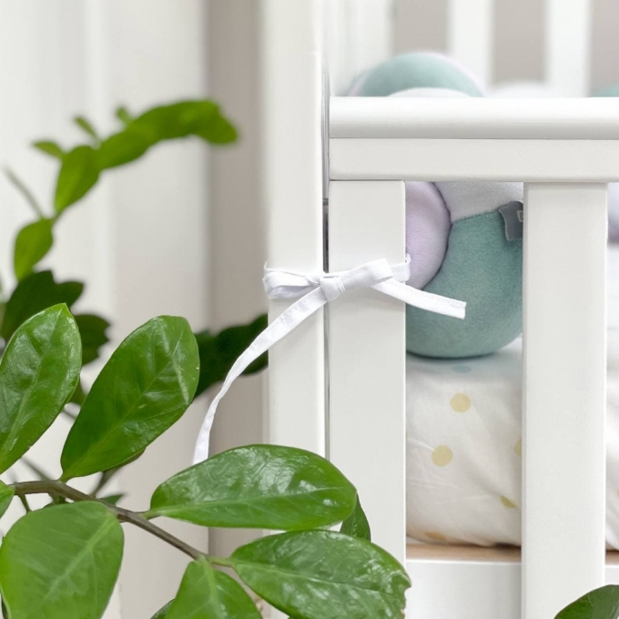 Protectie laterala patut bebe menta-violet (3)